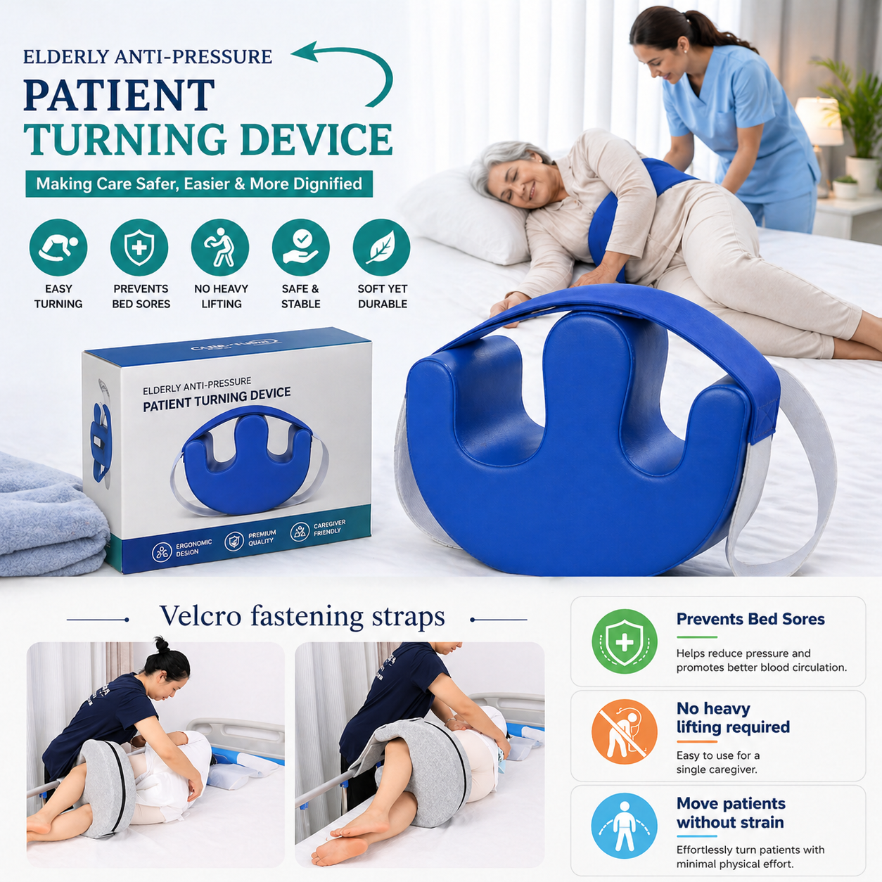 Leg Positioner Turnover Pillow