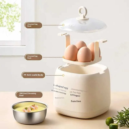 6-in-1 Smart Egg Cooker & Mini Steamer