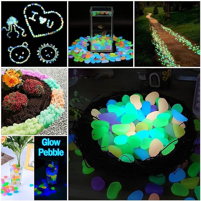 Glow In Dark Garden Rocks