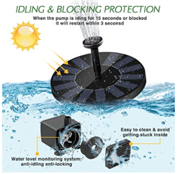 Mini Solar Water Fountain Pump