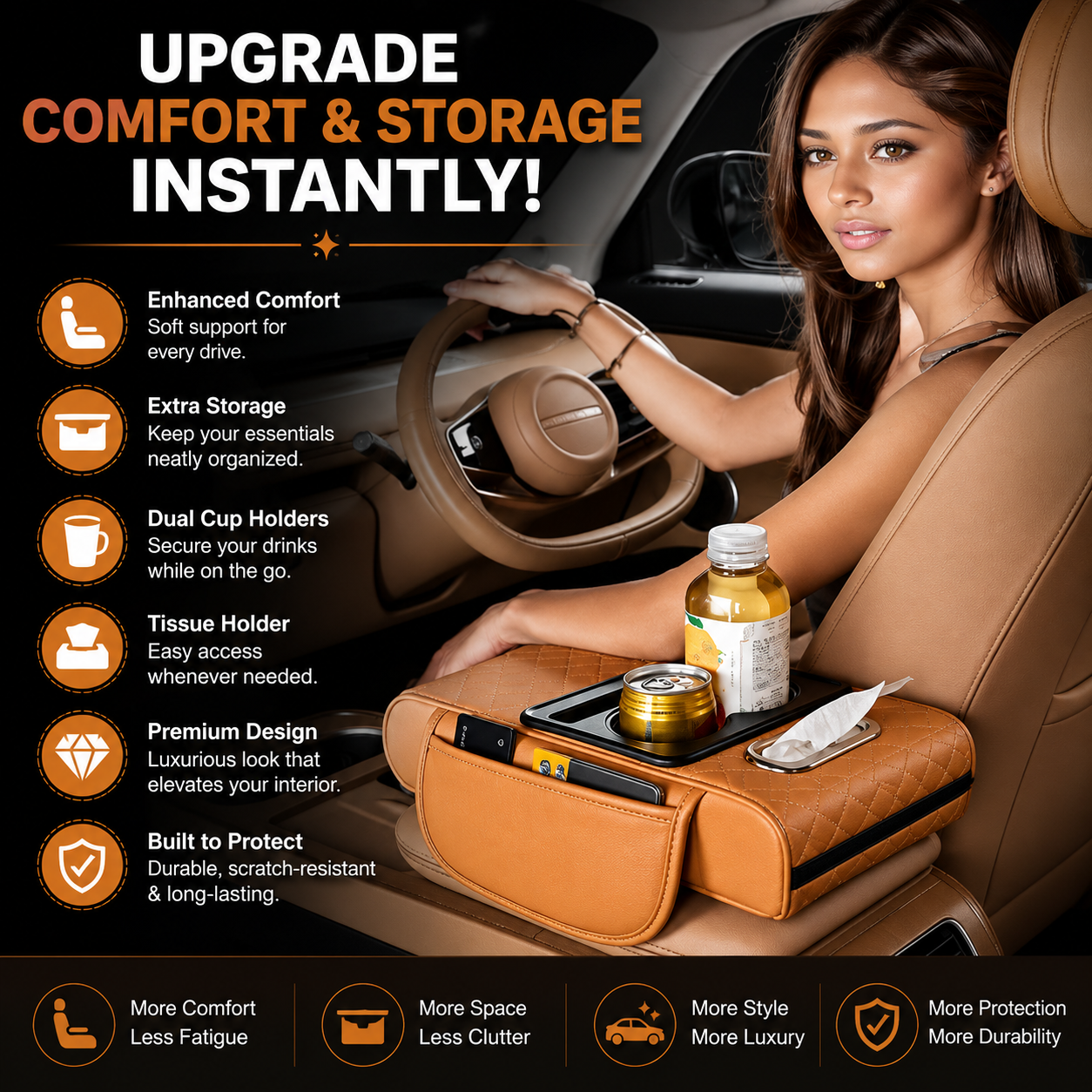 Multifunctional Car Armrest Box Pad