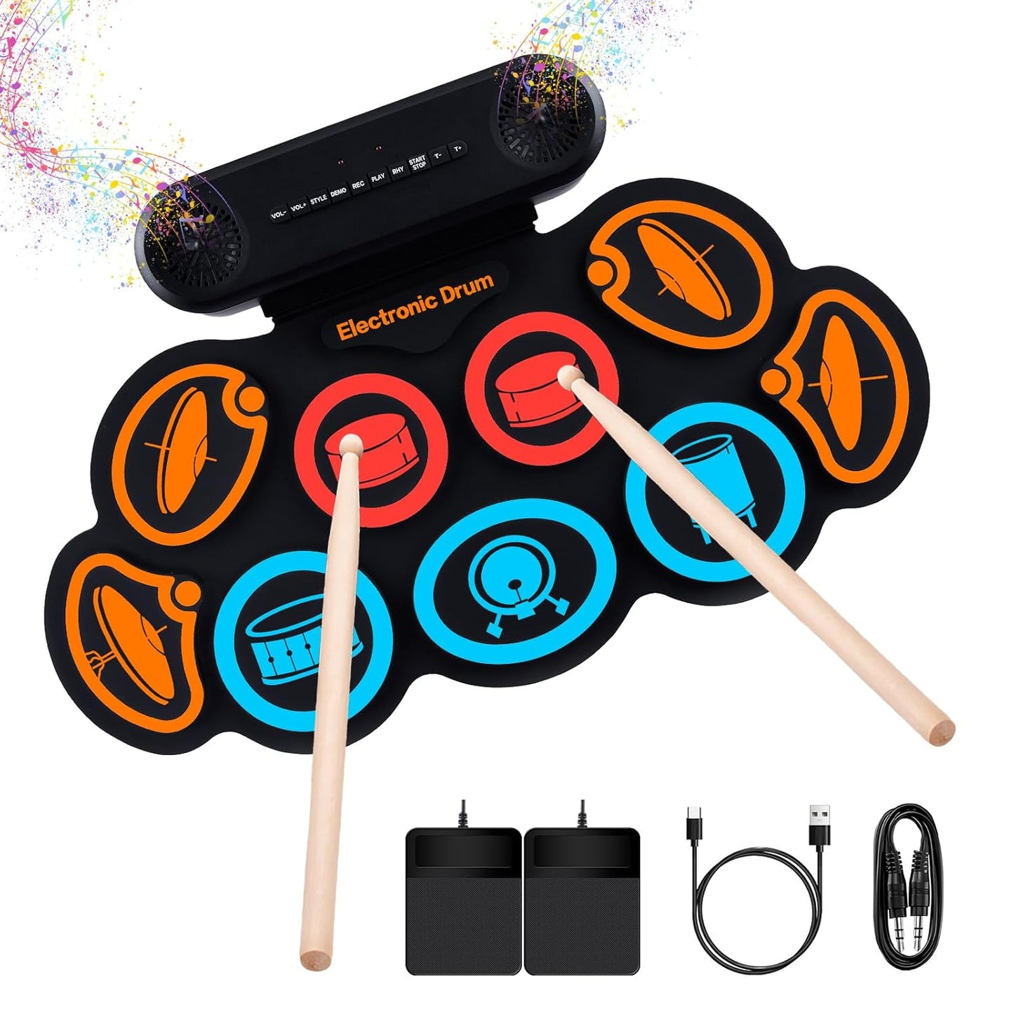 Portable Electronic Drum Set