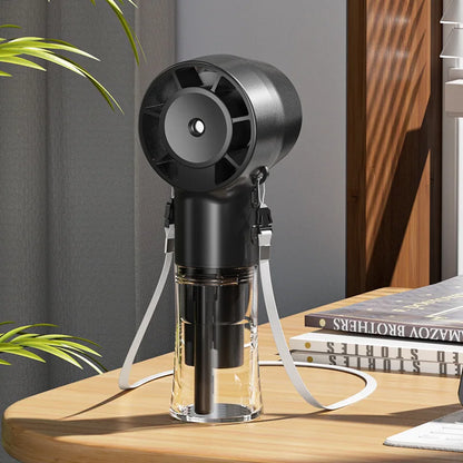 Misting Handheld Fan With Neck-String