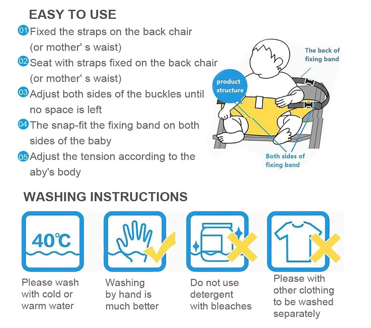 Portable Child Seat Harness