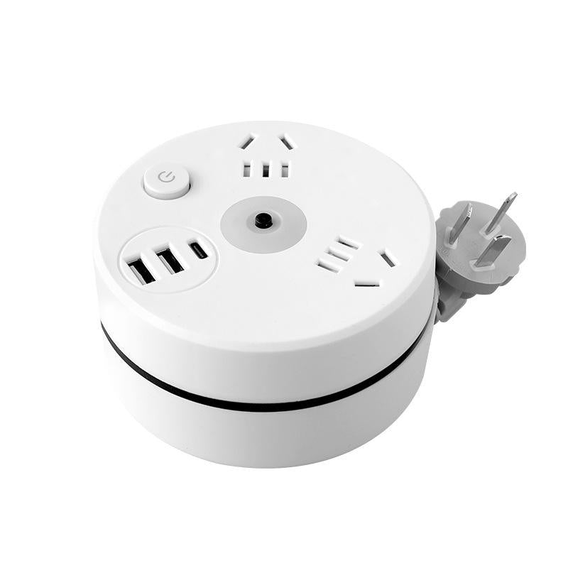 Multi-socket Plug With USB Night Light(4 Sockets + 2USB)