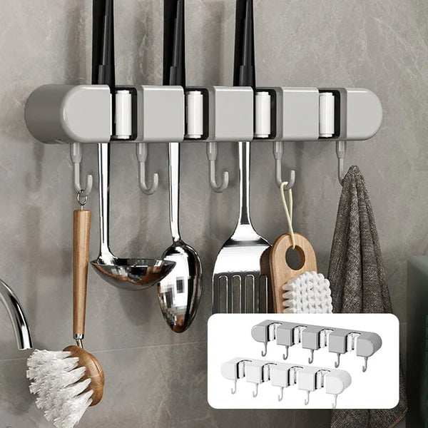 Suction Base Wall Mounted Mop Holder