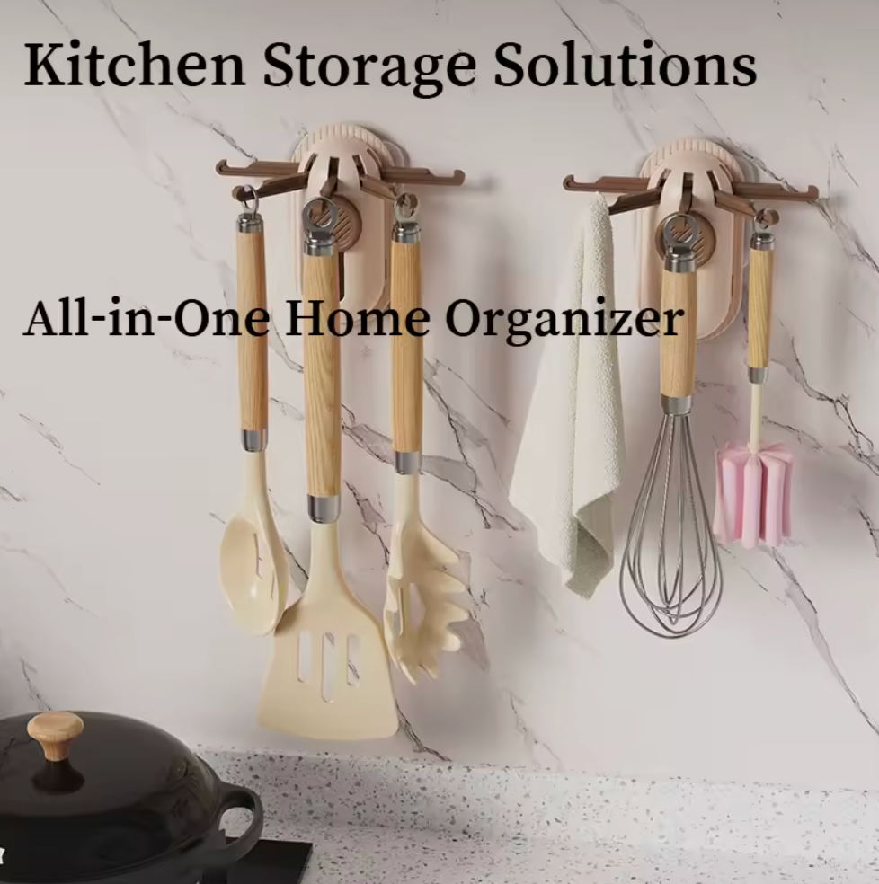 Multi Organizer Foldable Wall-Mounted Hook
