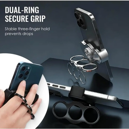 Three-Finger Back Clip Phone Holder