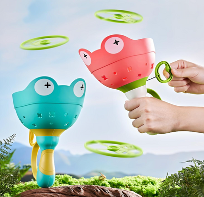 Flying Disc Launcher And Catching Set