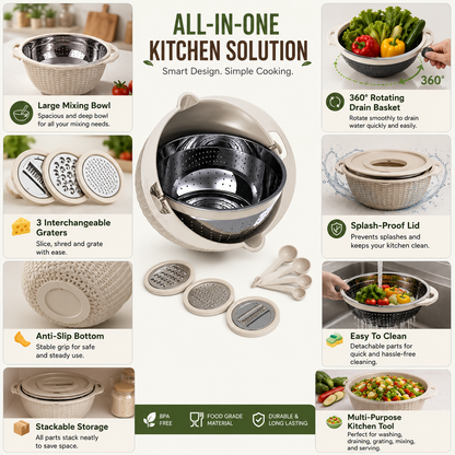 4 in 1 Colander With Grater