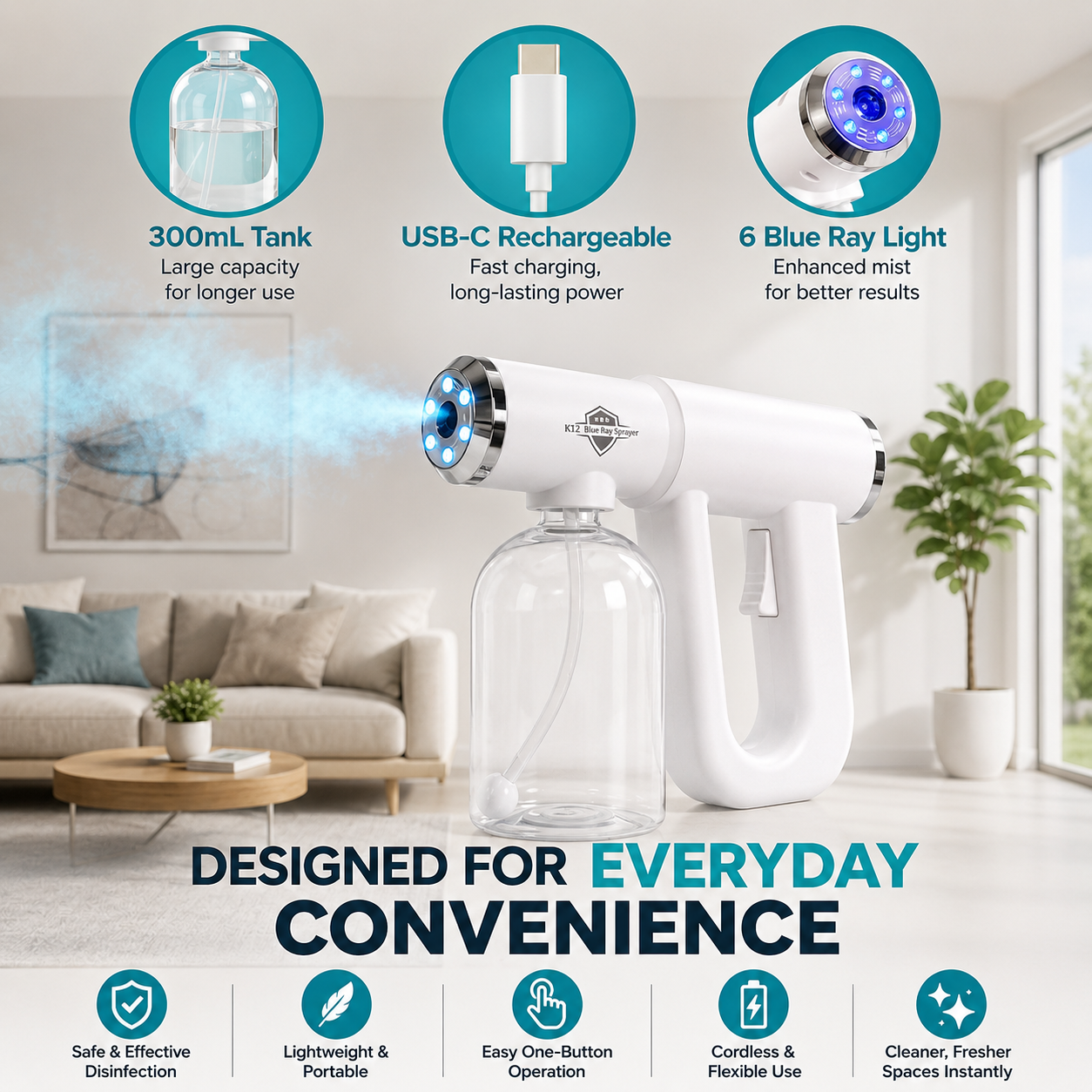 Rechargeable Nano Mist Sprayer Sanitizer