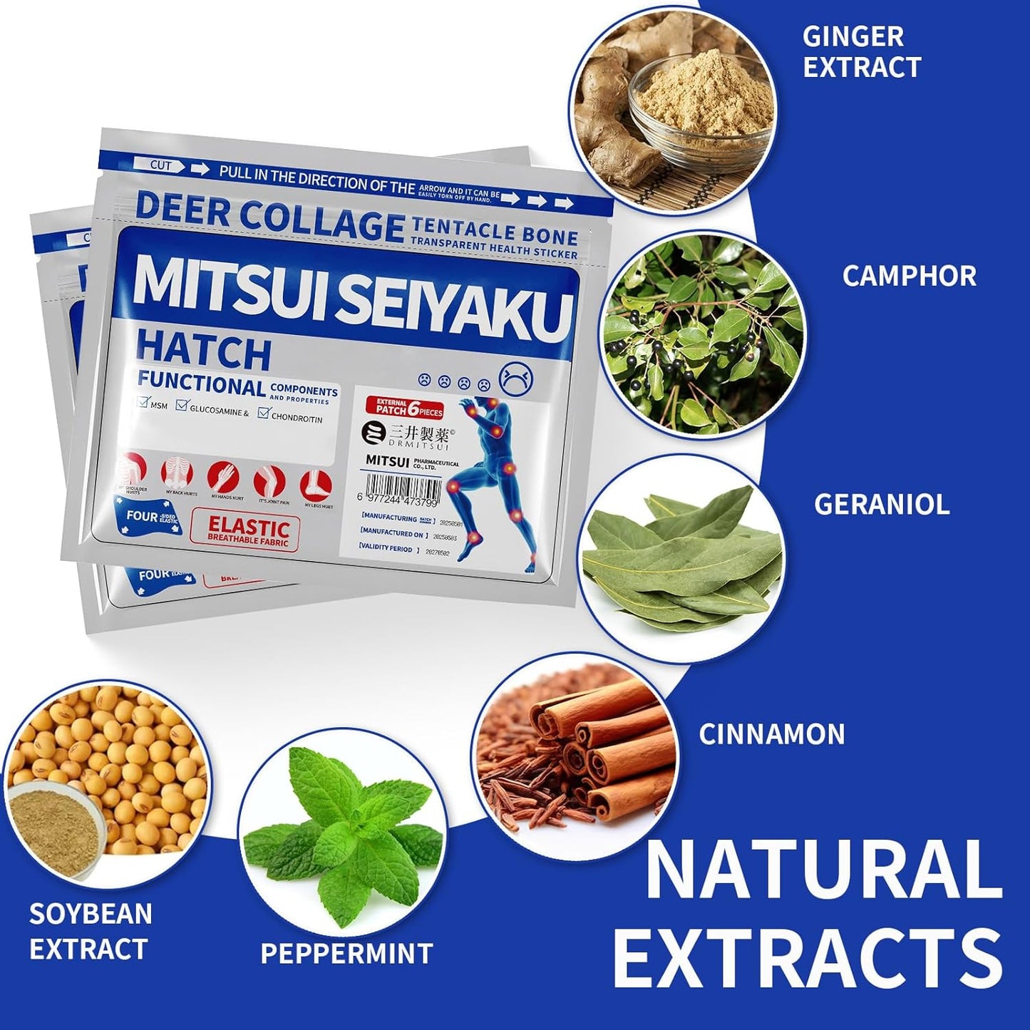 Japanese Style Muscle Relief Joint Relief Patch (Pack Of 6)