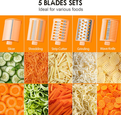 5-in-1 Automatic Electric Vegetable Cutter