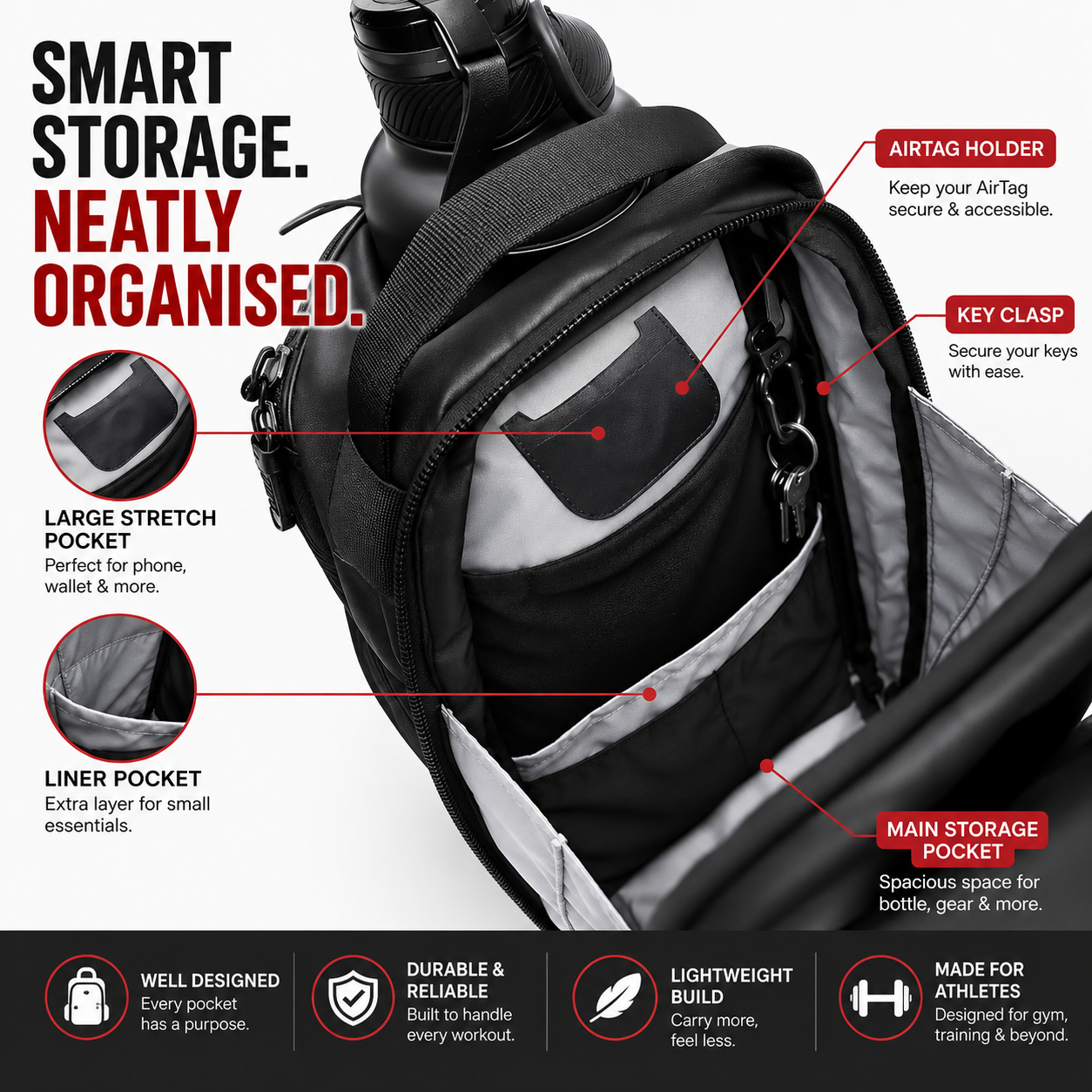 Magnetic Gym Bag