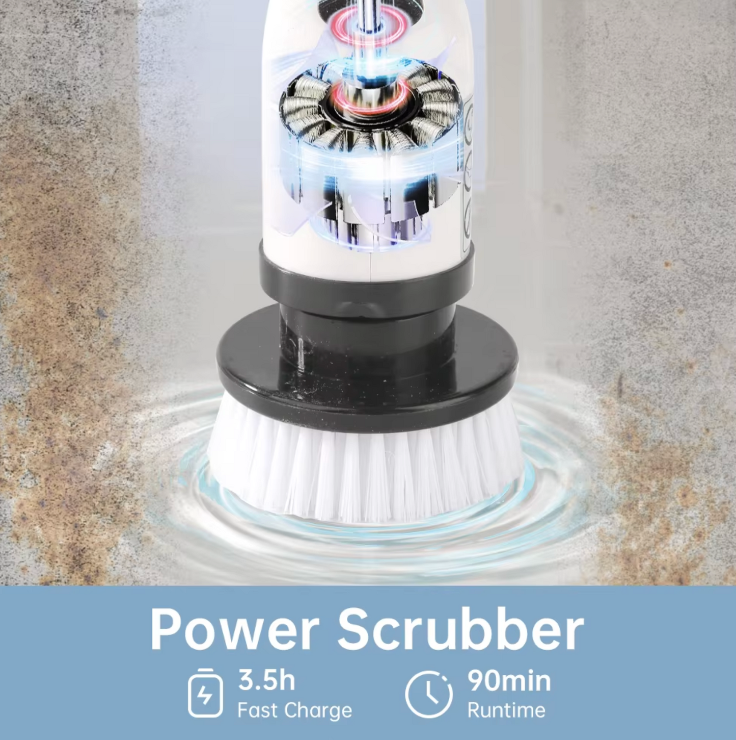 Cordless 9-in-1 Electric Spin Scrubber