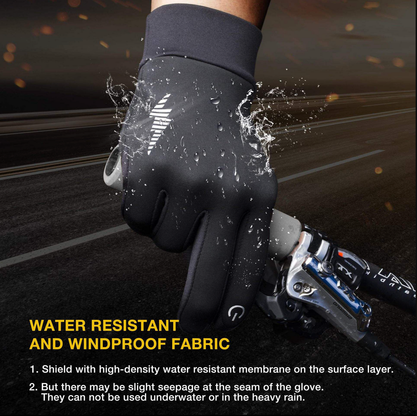 Anti-Slip Waterproof Touch Screen Thermal Gloves