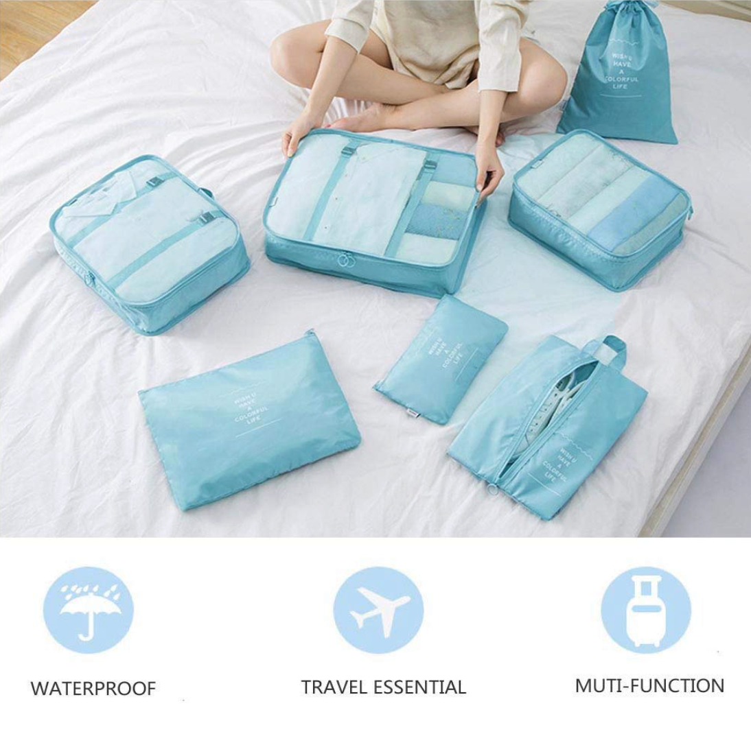7 Pcs Travel Organizer Set