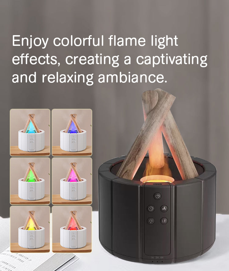 3D Bonfire Aroma Diffuser RemoteControl - Air Purification