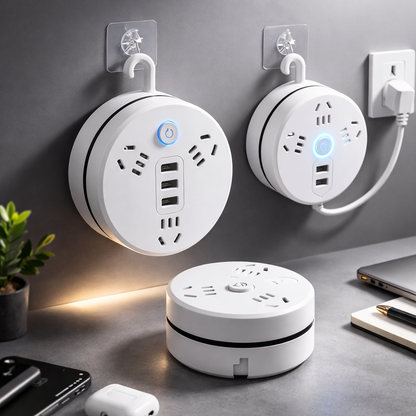 Multi-socket Plug With USB Night Light(4 Sockets + 2USB)