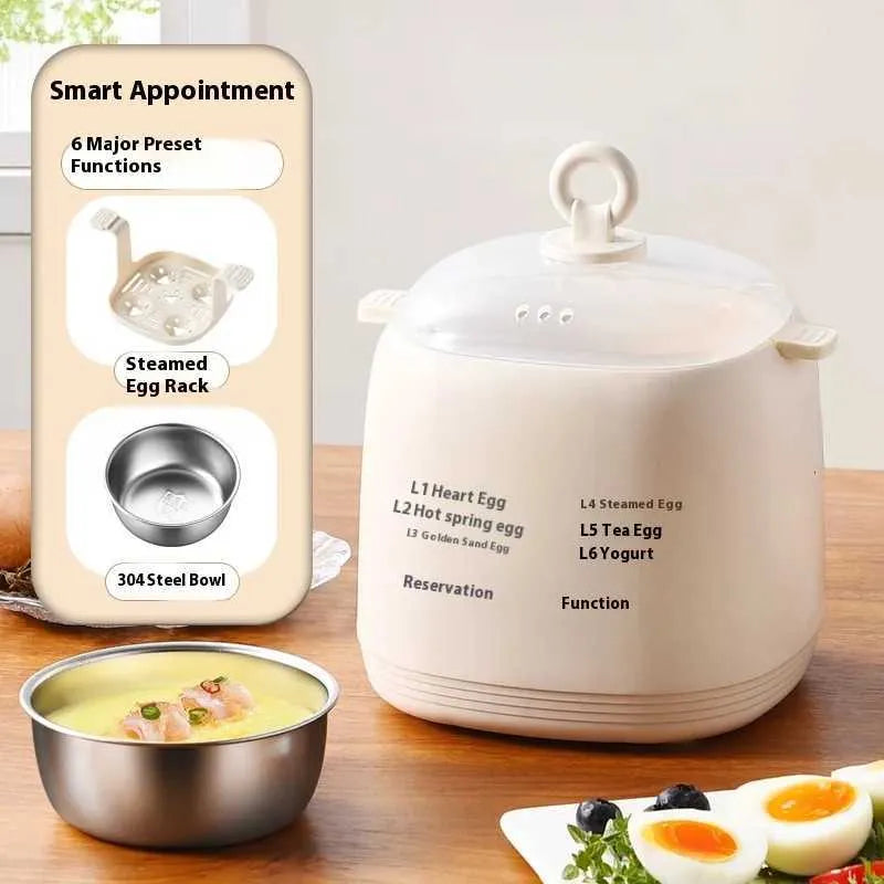 6-in-1 Smart Egg Cooker & Mini Steamer
