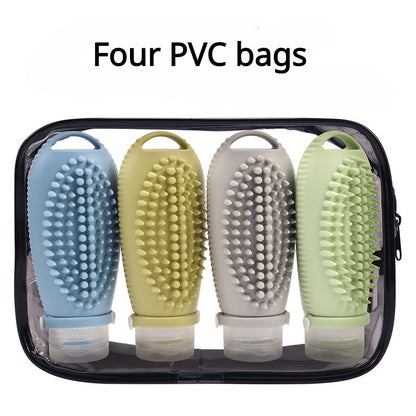 Refill Container Silicone Bottles With Brush (Pack Of 4)