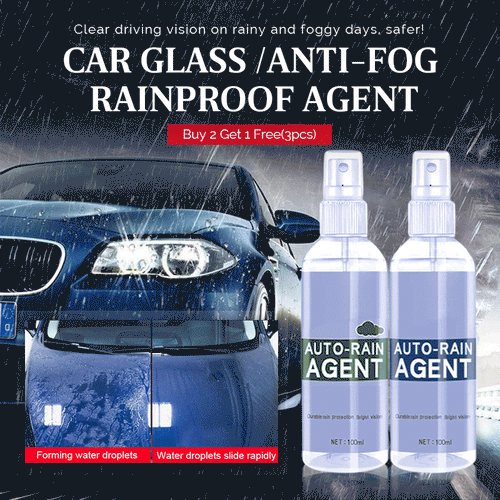 Car Glass Anti-fog Rainproof Agent(Pack of 2)