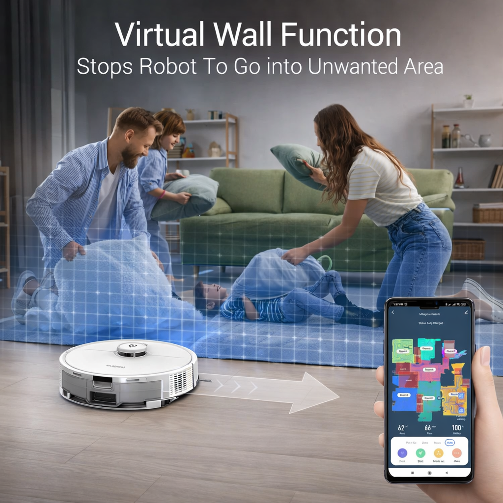 3-in-1 Mini Robotic Sweeper & Vacuum Cleaner