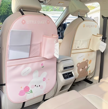 Car Back Seat Organizer with Detachable Tray