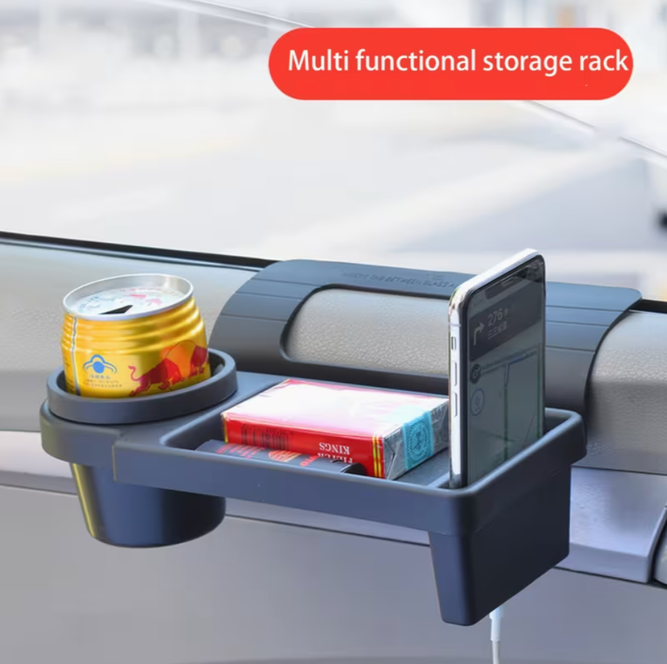 3-in-1 Cup & Phone Car Organizer