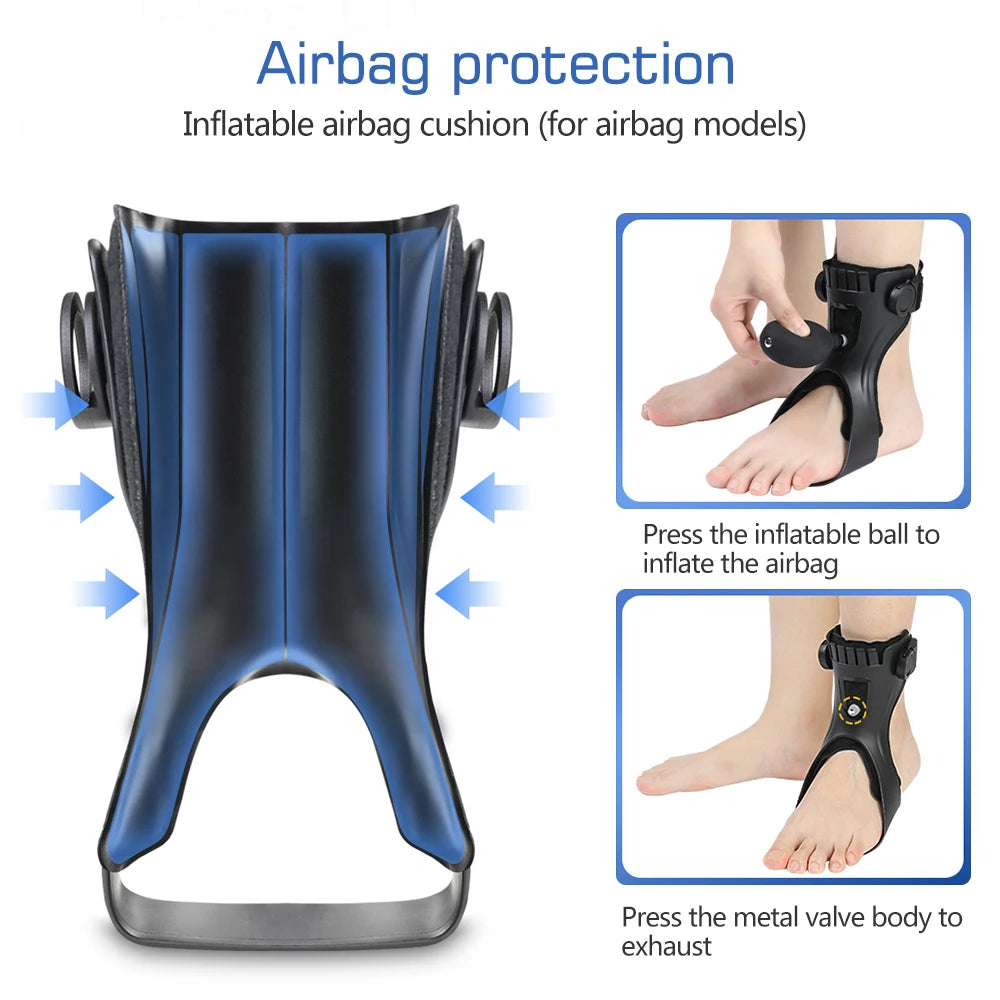 Ankle Support Brace With Inflatable Air Bag