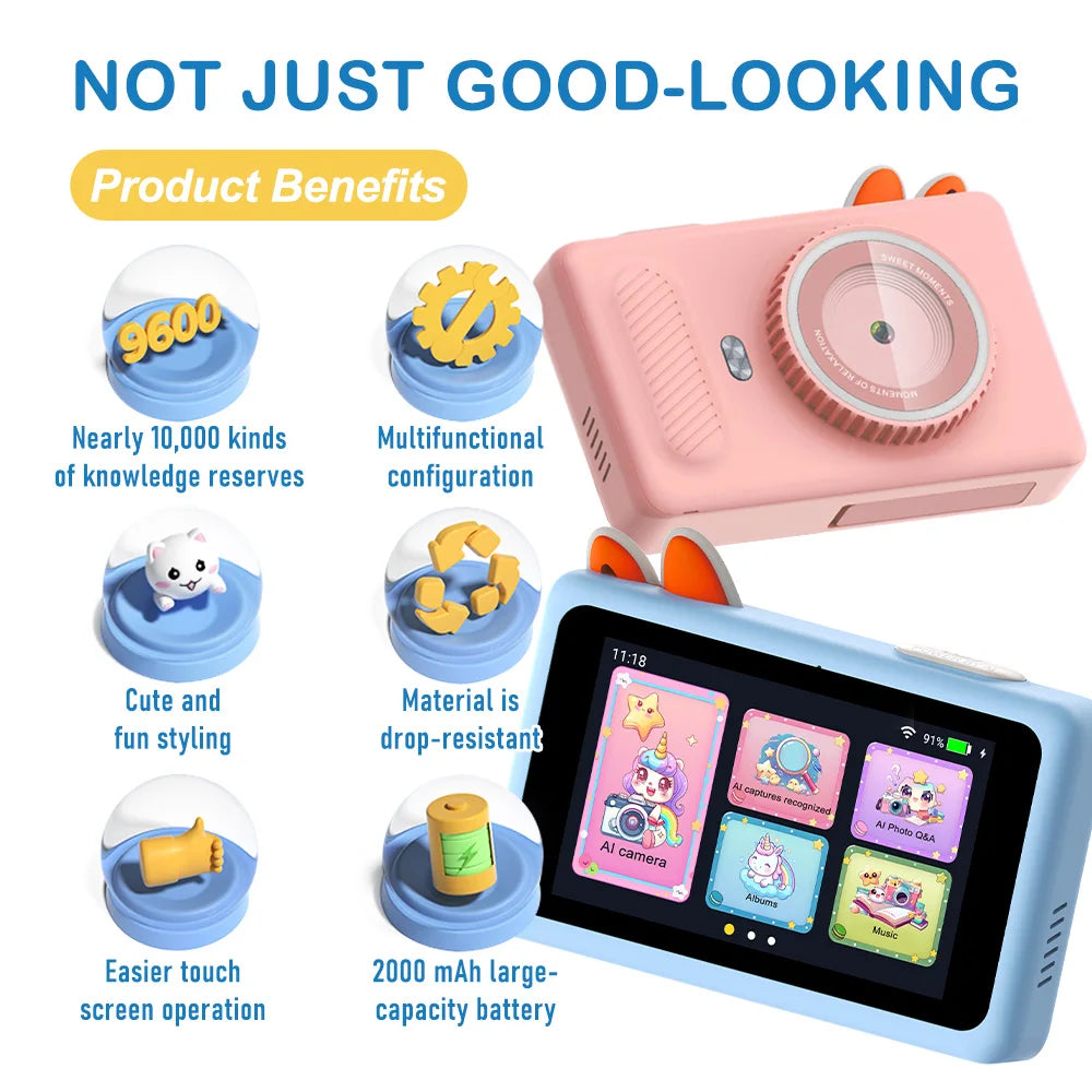 Children's Instant Camera With AI
