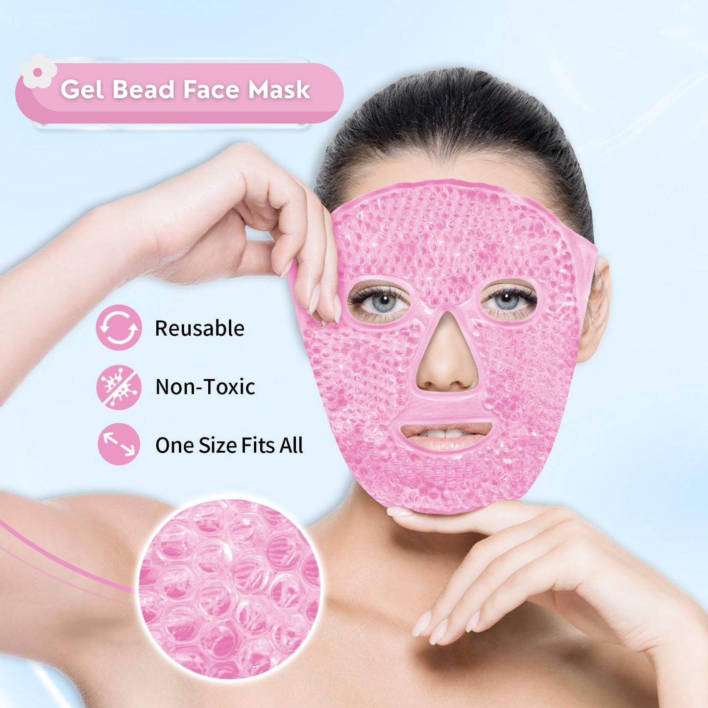 Hot & Cold Gel Bead Face Mask