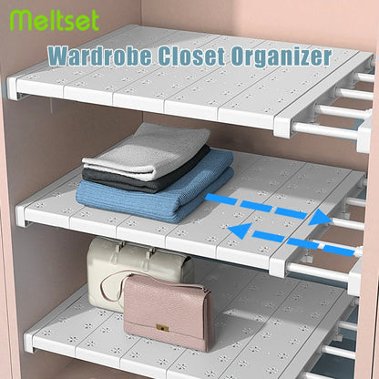 Extendable Wardrobe Shelf Organizer