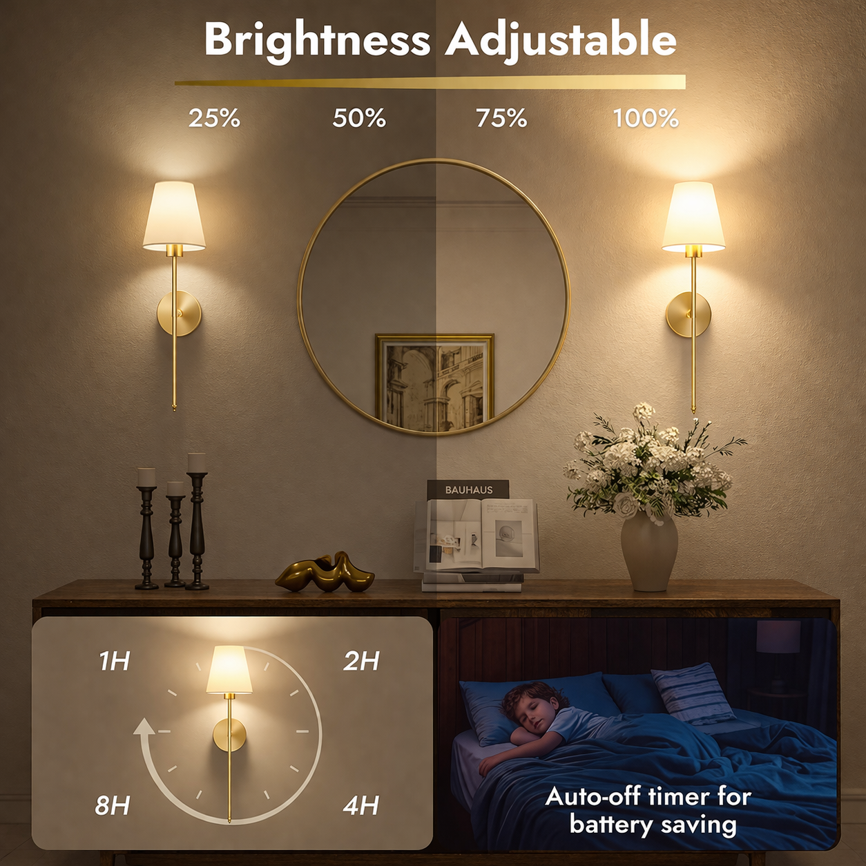 Smart RGB Wall Lamp Set with Remote
