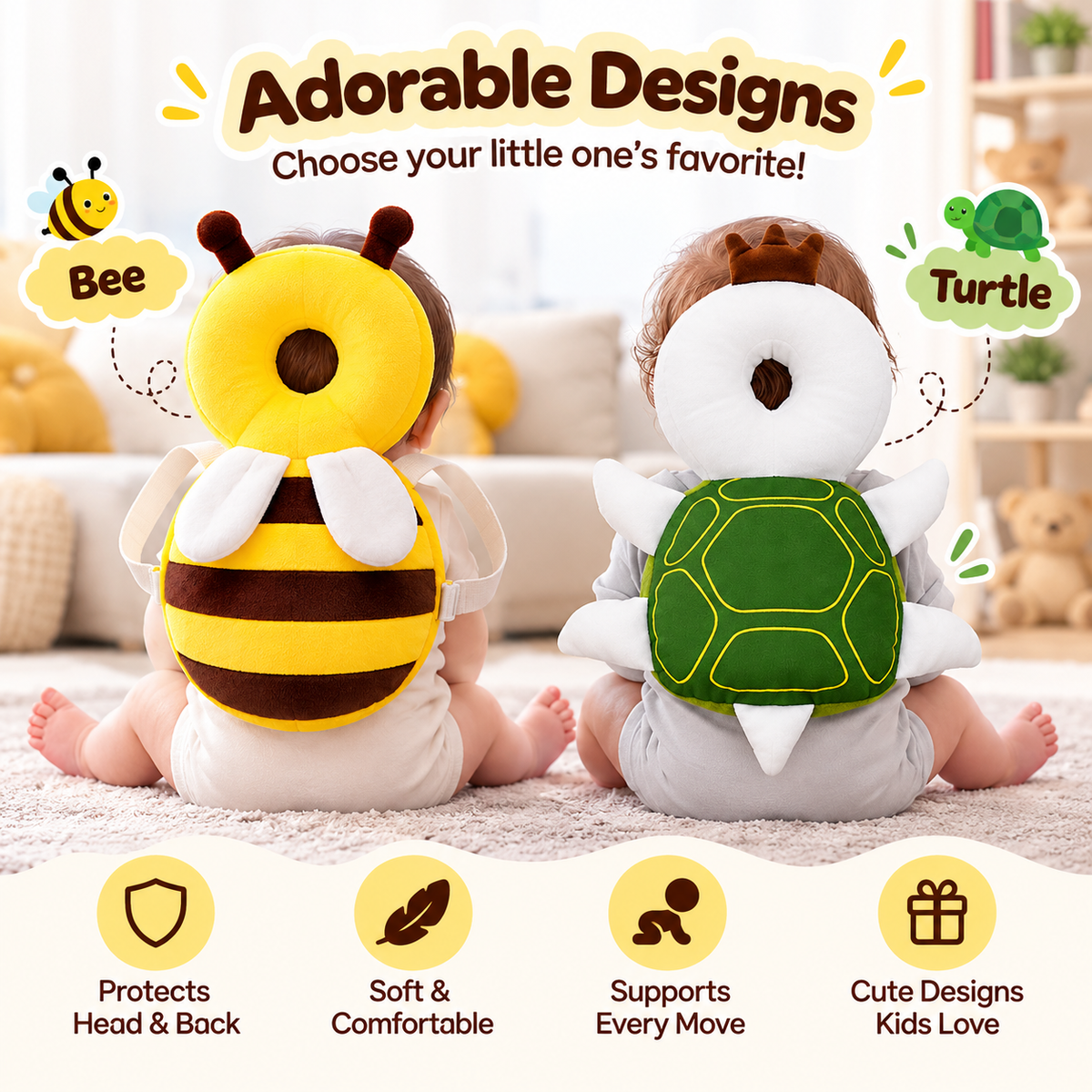 Baby Head Protector Cushion