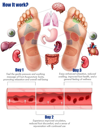 Foot Reflexology Socks with Massage Stick