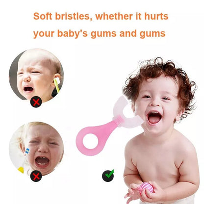U Shaped Soft Toothbrush For Kids (Pack of 3)