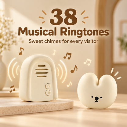 Cute Rabbit Wireless Doorbell – 38 Ringtones