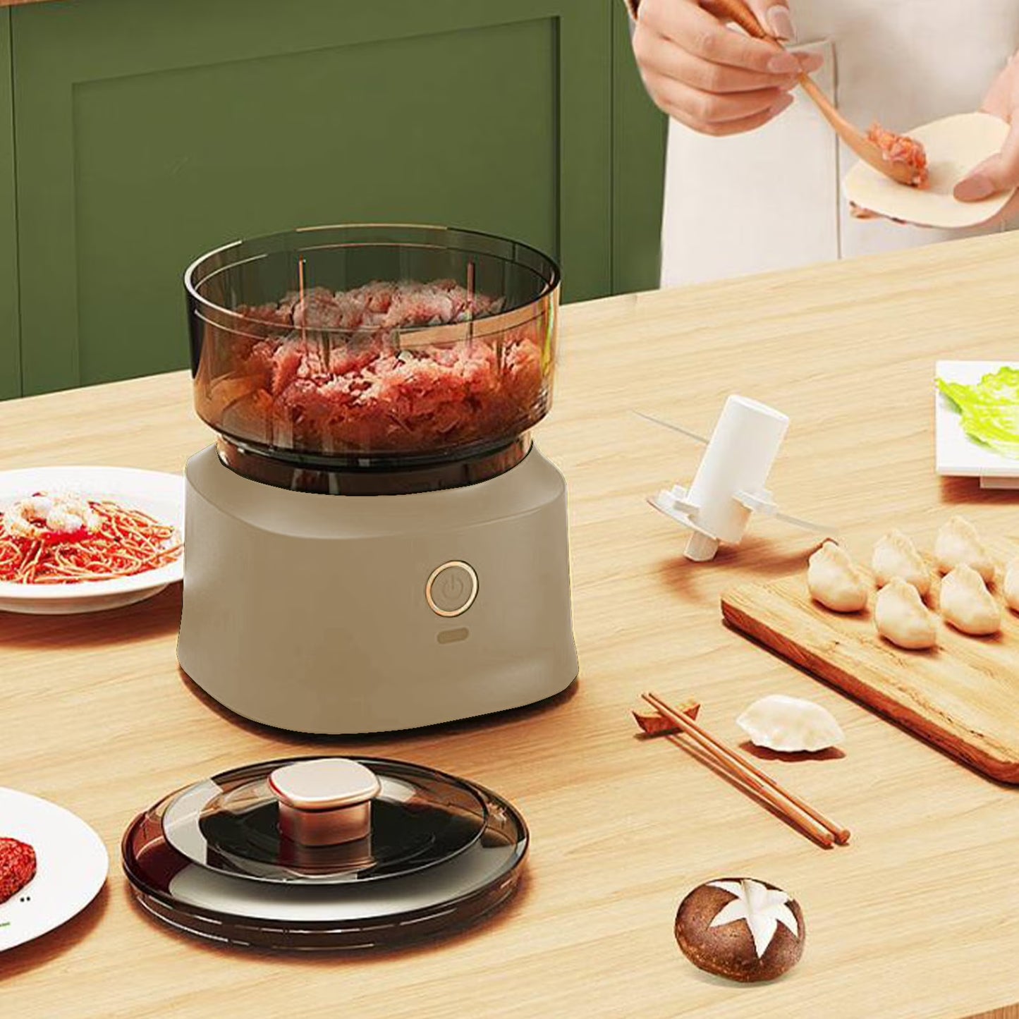 Electric Mini Portable Food Chopper & Grinder