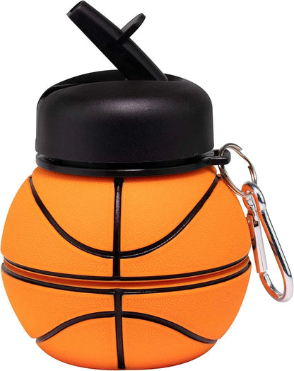 Silicone Basketball Shape Collapsible Bottle