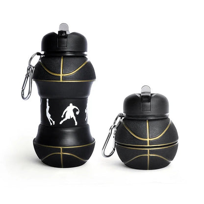 Silicone Basketball Shape Collapsible Bottle