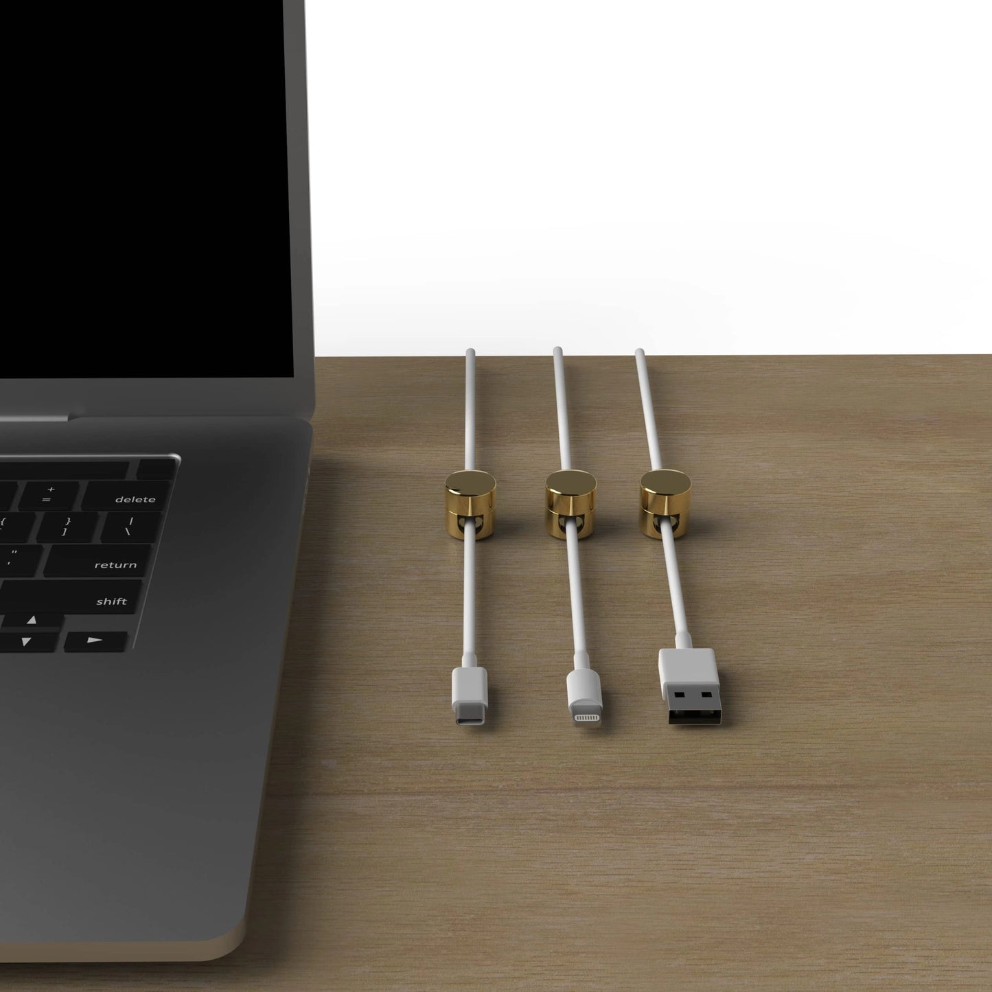 Premium Aluminum Cord Organizers (Pack Of 3)