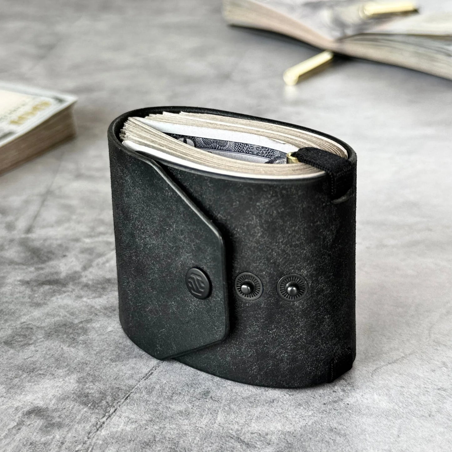 Leather Cash Wrap Wallet