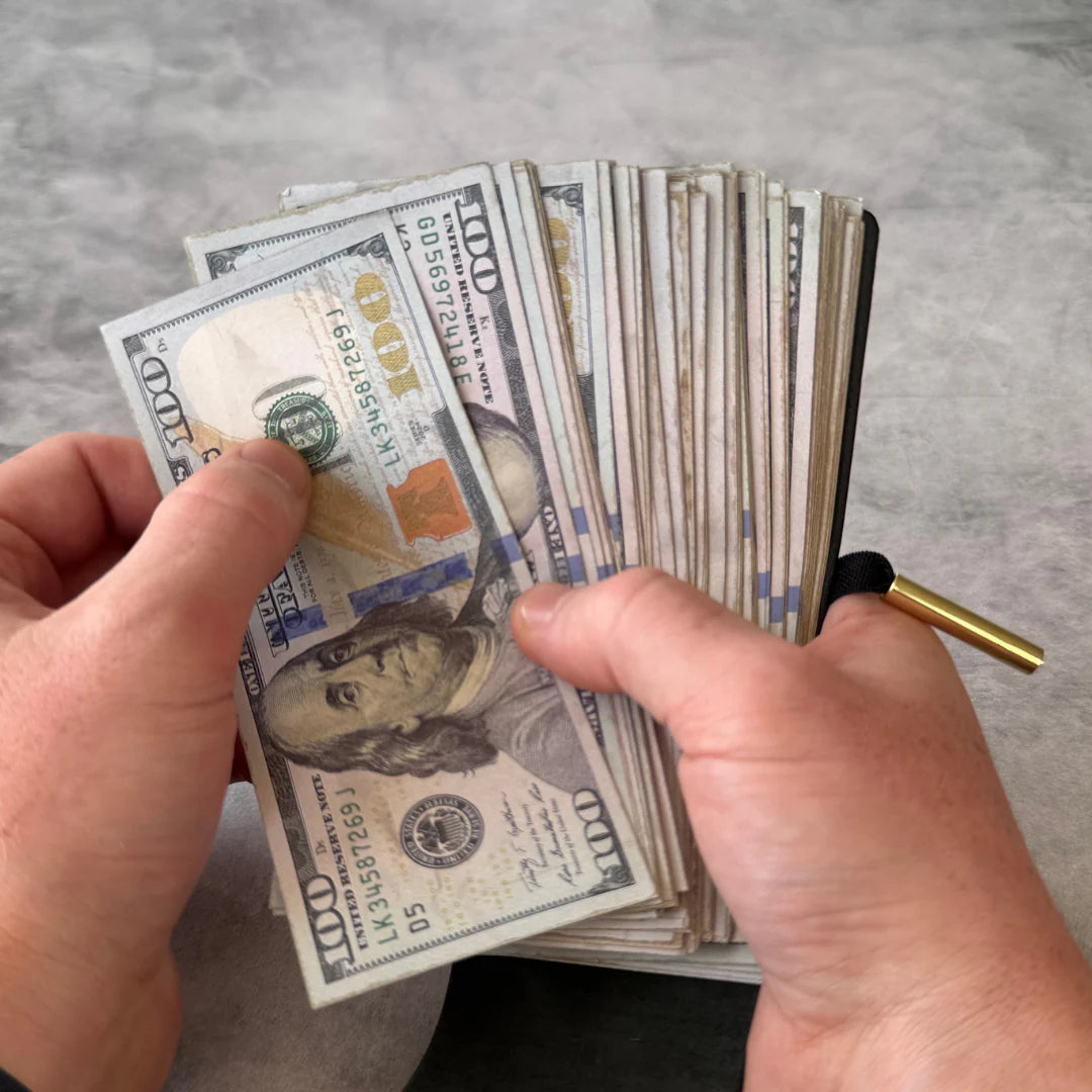 Leather Cash Wrap Wallet