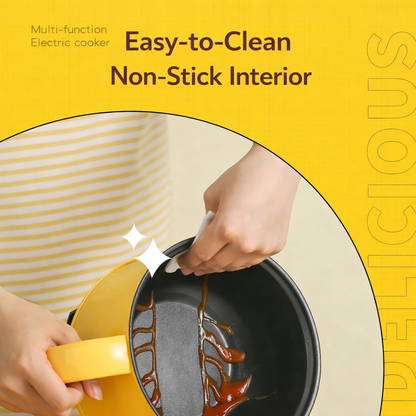 Electric Cooking Pot with Steamer