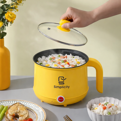 Electric Cooking Pot with Steamer