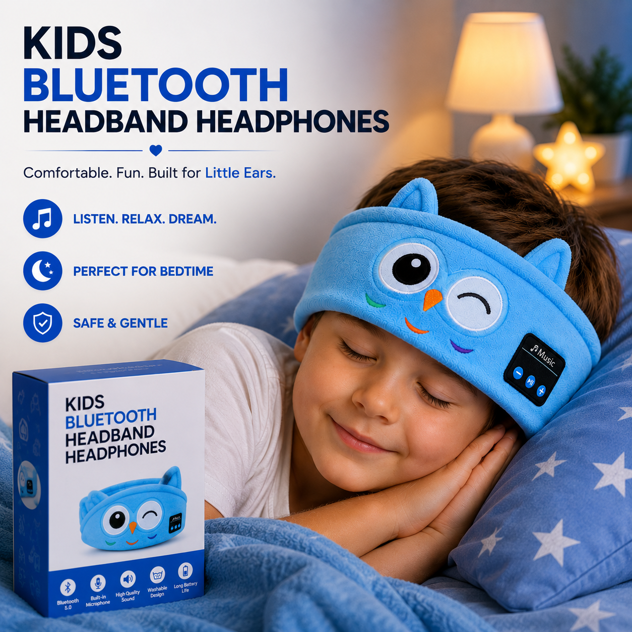 Kids Wireless Bluetooth Headband Headphones (Pack Of 2)