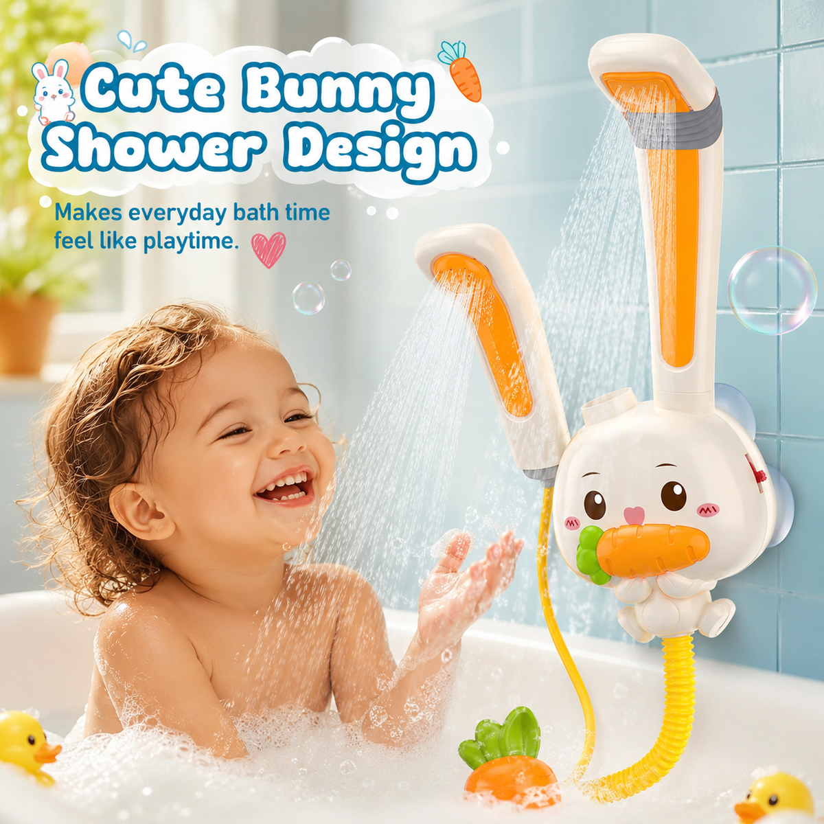 Kids Rabbit Ear Spray with 2 Shower Heads