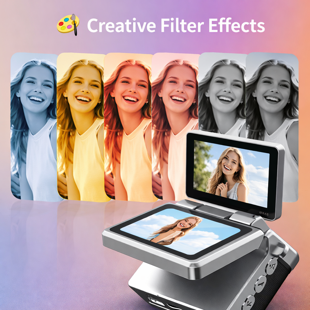 Mini Retro Thumb Camera With Flip Screen