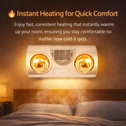 Bathroom & Bedroom Heater with LED Lamp